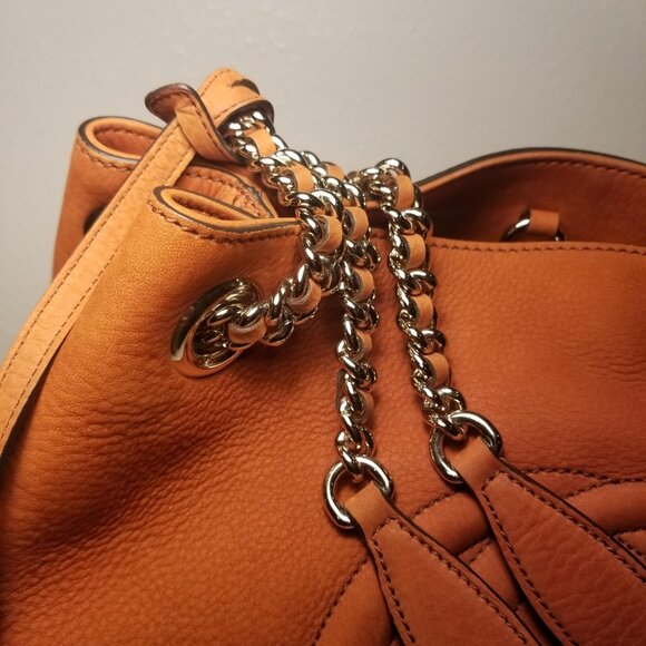 Gucci Soho Large Shoulder Bag in Rust Nubuck Leather - Picture 5 of 16